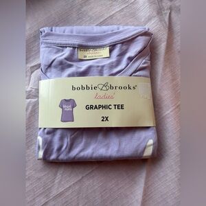 Bobbie Brooks Purple Blessed Mama Graphic Tee